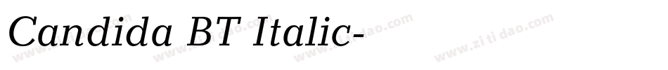 Candida BT Italic字体转换